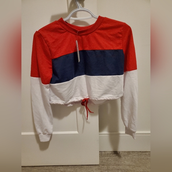 Sirens striped cropped sweatshirt - Picture 1 of 6